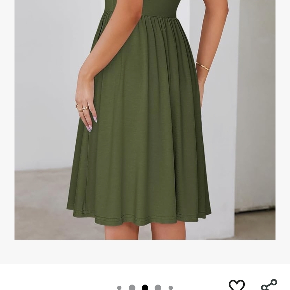 Elegant Green Midi Dress